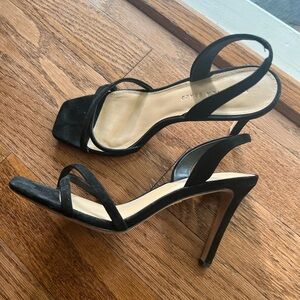 Veronica Beard Black Suede Slingbacks